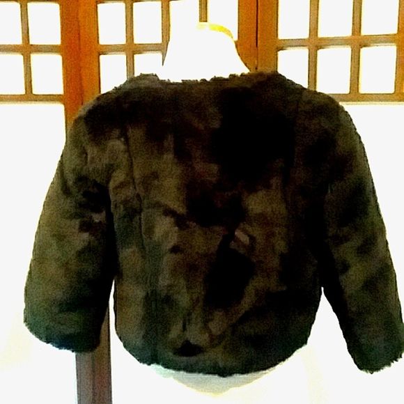 Lauren Conrad faux fur short jacket small - Picture 3 of 6